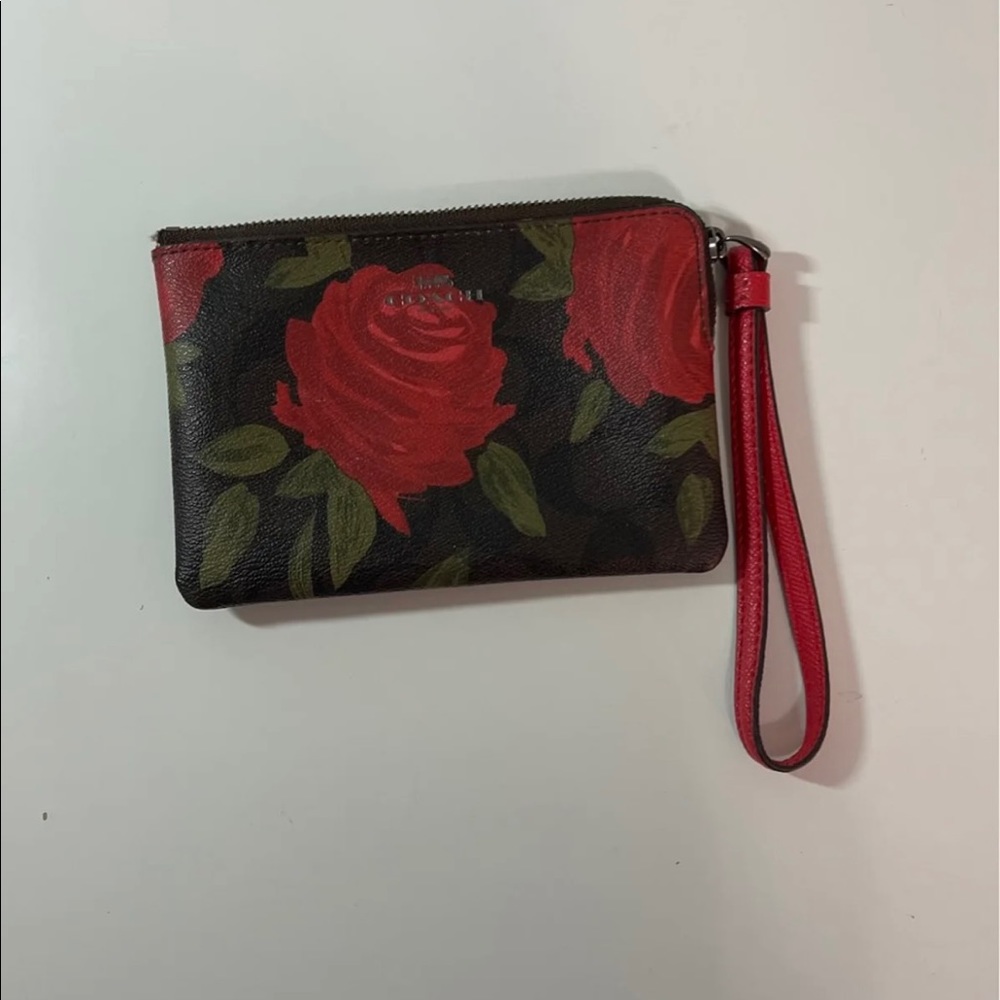 Coach Rose Wristlet